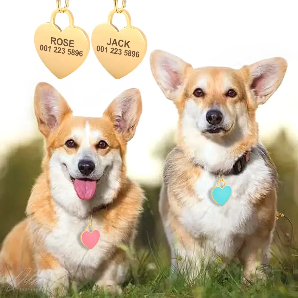 <p style="font-weight: 400;">Exprimez votre amour pour votre compagnon canin avec cette médaille pour chien en forme de cœur.</p> <p style="font-weight: 400;"><span style="font-weight: 400;">Personnalisez son verso avec des gravures uniques. C’est une déclaration de protection et un baiser de charme de votre part.</span> [cg_accordion title="Matériau"] Inox [/cg_accordion] [cg_accordion title="Avantage"]</p> <ul style="font-weight: 400;"> <li>Déclarez votre amour avec cette médaille chien gravée, une protection en cas d’urgence</li> <li>Design duo offre une décoration charmante des deux côtés</li> <li>Vos coordonnées gravées fournissent une seconde chance en cas de besoin</li> <li>Un choix de couleurs pour qu’elle s’adapte parfaitement avec sa beauté, ses poils et son sexe [/cg_accordion] [custom_combined_shortcode title=" Guide de tailles" id="27947"] [cg_accordion title="Livraison"] Veuillez noter qu’il s’agit d’une commande sur mesure. La livraison s’effectuera dans un délai de 7 à 28 jours ouvrables dès sa validation. <span lang="FR"> </span>[/cg_accordion][cg_accordion title="Retour"] Si, pour quelque raison que ce soit, vous n'êtes pas pleinement satisfait, une demande de retour serait possible dans les 14 jours suivant la réception (les produits personnalisés ne sont pas couverts par cette politique de retour et de remboursement).[/cg_accordion]</li> </ul>