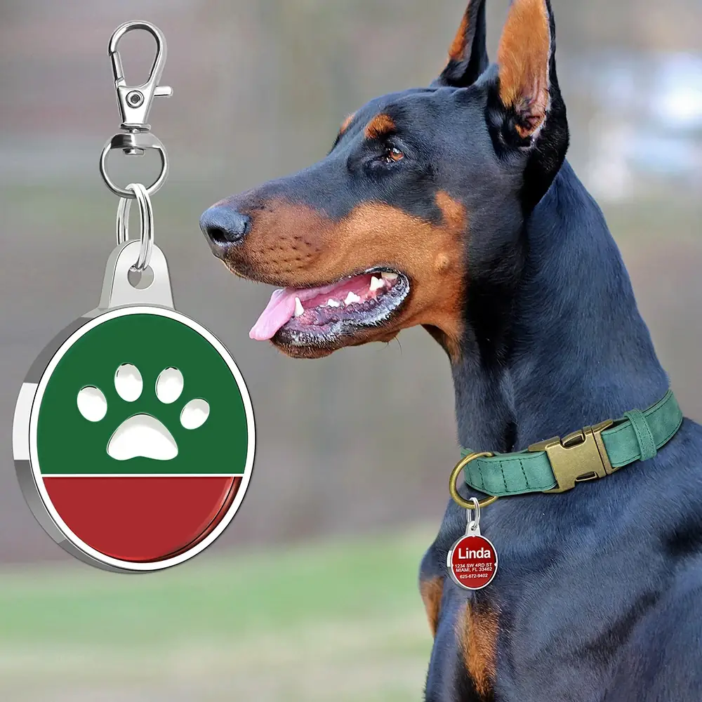<p style="font-weight: 400;">Personnalisez une médaille chien pour déclarer tout votre amour à votre toutou !</p> <p style="font-weight: 400;"><span style="font-weight: 400;">Le design duo offre d'un côté un modèle stylé et de l'autre une gravure personnalisée. C'est une protection inestimable en cas d'urgence fusionnée parfaite entre décoration et sécurité.</span> [cg_accordion title="Matériau"] Inox [/cg_accordion] [cg_accordion title="Avantage"]</p> <ul style="font-weight: 400;"> <li>Personnalisez chaque détail pour une médaille chien gravée unique</li> <li>Design en duo offre une décoration charmante et une déclaration d’amour à votre toutou</li> <li>Coordonnées gravées offrent une seconde chance en cas d’urgence</li> <li>Grand choix de modèles pour s’adapter à son caractère, son humeur, son sexe et sa beauté[/cg_accordion] [cg_accordion title="Taille"] 30mm en Diamètre [/cg_accordion] [cg_accordion title="Livraison"] Veuillez noter qu’il s’agit d’un produit personnalisé. La livraison s’effectuera dans un délai de 7 à 28 jours ouvrables après la validation de votre commande.<span lang="FR"> </span>[/cg_accordion][cg_accordion title="Retour"] Si, pour quelque raison que ce soit, vous n'êtes pas pleinement satisfait, une demande de retour serait possible dans les 14 jours suivant la réception. (les produits personnalisés ne sont pas couverts par cette politique de retour et de remboursement).[/cg_accordion]</li> </ul>