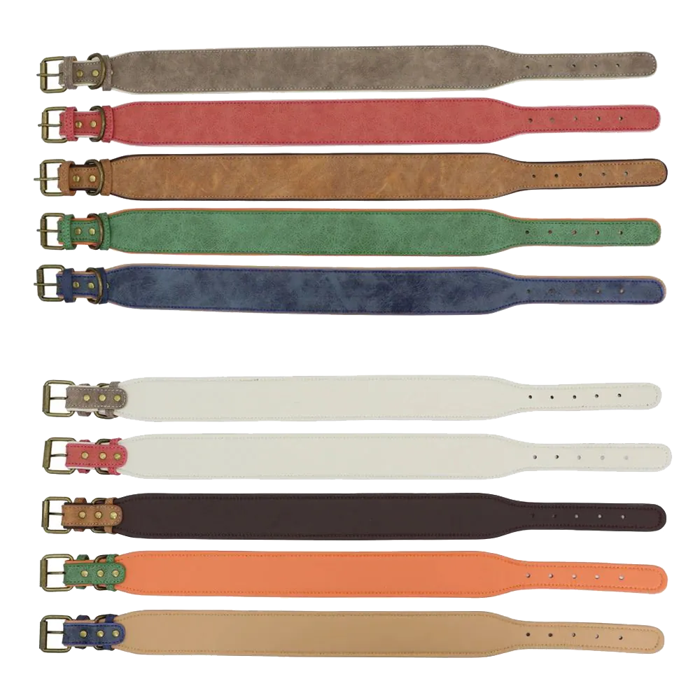 <p style="font-weight: 400;">Donnez à votre canin une protection d’amour pendant vos balades avec ce collier pour gros chien !</p> <p style="font-weight: 400;"><span style="font-weight: 400;">Disponible en différentes tailles et couleurs, vous en trouvez facilement un ce qui s’harmonisera à la race, le sexe, aux poils et même à l’humour du jour de votre chien. </span> [cg_accordion title="Matériau"] Cuir PU [/cg_accordion] [cg_accordion title="Avantage"]</p> <ul style="font-weight: 400;"> <li>Il s’agit d’un collier pour gros chien en exprimant votre amour pour votre canin</li> <li>Portant de jolie couleur l’aidera à attirer plus d’attention de la part des autres</li> <li>Cuir PU le rend à la fois confortable et durable</li> <li>Il s’adaptera à différentes tailles de cou selon les trous réglables [/cg_accordion] [custom_combined_shortcode title=" Guide de tailles" id="32923"] [cg_accordion title="Livraison"] La livraison s’effectuera dans un délai de 7 à 28 jours ouvrables dès la validation de votre commande. <span lang="FR"> </span>[/cg_accordion][cg_accordion title="Retour"] Si, pour quelque raison que ce soit, vous n'êtes pas pleinement satisfait, une demande de retour serait possible dans les 14 jours suivant la réception. [/cg_accordion]</li> </ul>