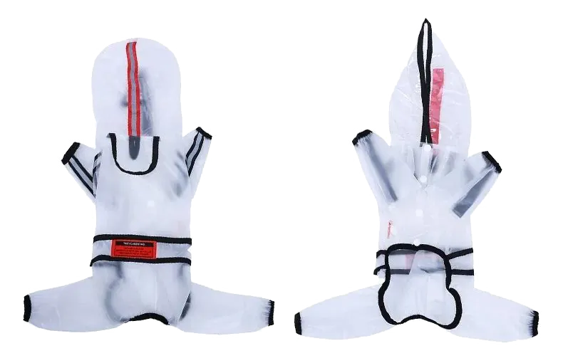 <p style="font-weight: 400;">Cet imperméable chien petite taille, vous permet d’offrir à votre toutou une protection confortable contre les intempéries ! </p> <p style="font-weight: 400;"><span style="font-weight: 400;"> Que ce soit pour les promenades sous la pluie, lors des randonnées ou simplement pour vos balades en forêt, il protège votre chien de l’humidité constante et du sable mouillé, tout en empêchant de ramener de la boue et de la saleté à la maison. </span> [cg_accordion title="Matériau"] PU [/cg_accordion] [cg_accordion title="Avantage"]</p> <ul style="font-weight: 400;"> <li>Cet imperméable pour chien à capuche est polyvalent pour les promenades sous la pluie et les sorties dans intempéries </li> <li>Body en PU avec capuche et manches longues crée une protection optimale contre l’humidité et la saleté </li> <li>Design coupe-vent avec bande réfléchissante garantit une praticité et une sécurité, même dans l’obscurité </li> <li>Doté d’une partie réservée pour attacher une laisse </li> <li>Boutons pressions permettent une mise facile [/cg_accordion] [custom_combined_shortcode title=" Guide de tailles" id="36180"] [cg_accordion title="Livraison"] La livraison s’effectuera dans un délai de 7 à 28 jours ouvrables dès la validation de votre commande. <span lang="FR"> </span>[/cg_accordion][cg_accordion title="Retour"] Si, pour quelque raison que ce soit, vous n'êtes pas pleinement satisfait, une demande de retour serait possible dans les 14 jours suivant la réception.[/cg_accordion]</li> </ul>