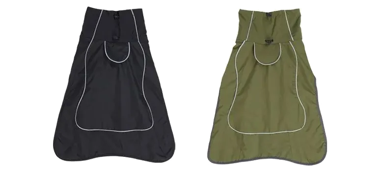 <p style="font-weight: 400;">Ce manteau chien imperméable, vous permet d’offrir à votre canin une protection optimale et une isolation ultime ! </p> <p style="font-weight: 400;"><span style="font-weight: 400;">Que ce soit pour une promenade sous la pluie, une balade sous la neige ou une virée au marché en hiver, votre chien sera au centre d’attention, attirant plein d’amour des autres. </span> [cg_accordion title="Matériau"] Polaire + Polyester [/cg_accordion] [cg_accordion title="Avantage"]</p> <ul style="font-weight: 400;"> <li>Ce manteau imperméable pour chien crée un look super cool à votre canin en attirant donc plein d’affection et d’attention de tous </li> <li>Polyvalent pour les promenades sous la pluie, les balades enneigées ou simplement des sorties hivernales </li> <li>Combinaison de polaire et de polyester assure un confort ultime, une isolation optimale et une respirabilité idéale </li> <li>Boucle élastique permet un ajustement parfait, assurant une double isolation pour bien envelopper son corps </li> <li>Design coupe-vent avec col haut également bande réfléchissante garantit une protection complète, même dans l’obscurité </li> <li>Doté d’une partie réservée pour attacher une laisse et d’une double fixation avec boucle clic-clac pour un maintien sécurisé et une mise facile </li> <li>Coton assure un confort idéal, une respirabilité optimale et une utilisation durable [/cg_accordion] [custom_combined_shortcode title=" Guide de tailles" id="35309"] [cg_accordion title="Livraison"] La livraison s’effectuera dans un délai de 7 à 28 jours ouvrables dès la validation de votre commande. <span lang="FR"> </span>[/cg_accordion][cg_accordion title="Retour"] Si, pour quelque raison que ce soit, vous n'êtes pas pleinement satisfait, une demande de retour serait possible dans les 14 jours suivant la réception.[/cg_accordion]</li> </ul>