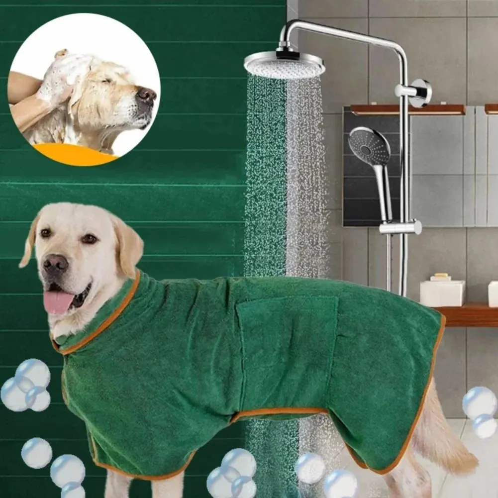 <p style="font-weight: 400;">Ce peignoir chien, vous permet d’offrir à votre canin un confort optimal ! </p> <p style="font-weight: 400;"><span style="font-weight: 400;">Que ce soit après la douche, la natation et une promenade sous la pluie ou tout simplement comme pyjama pour une nuit de sommeil chauffant, il constitue une protection complète pour lui, procurant son pur bonheur ! </span> [cg_accordion title="Matériau"] Coton Pur [/cg_accordion] [cg_accordion title="Avantage"]</p> <ul style="font-weight: 400;"> <li>Ce peignoir chien présente une rapidité d’absorption, vous faisant gagner du temps précieux </li> <li>Polyvalent à l’usage quotidien comme serviette après le bain ou la natation, ou comme pyjama pour les nuits fraîches </li> <li>Flanelle d’ananas assure un confort ultime, une sensation moelleuse et une absorption optimale </li> <li>Doté d’une fermeture auto-agrippant, il pourra d’être facile à presser ensemble ou se détacher [/cg_accordion] [custom_combined_shortcode title=" Guide de tailles" id="35194"] [cg_accordion title="Livraison"] La livraison s’effectuera dans un délai de 7 à 28 jours ouvrables dès la validation de votre commande. <span lang="FR"> </span>[/cg_accordion][cg_accordion title="Retour"] Si, pour quelque raison que ce soit, vous n'êtes pas pleinement satisfait, une demande de retour serait possible dans les 14 jours suivant la réception.[/cg_accordion]</li> </ul>