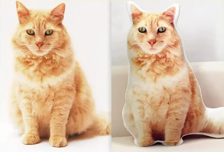 <p style="font-weight: 400;">Découvrez notre coussin chat personnalisé 3D, où la technologie rencontre l’émotion de votre miaou. </p> <p style="font-weight: 400;"><span style="font-weight: 400;"> Notre procédé d’impression haute définition reproduit fidèlement chaque détail de votre photo. Bien plus qu’un simple accessoire pour lui, vous ou toute la famille, c’est un hommage tactile à votre compagnon fourré. Alliant confort et valeur sentimentale, il transforme l’ordinaire en extraordinaire, parfait pour les amoureux des miaous ou comme cadeau unique. </span> [cg_accordion title="Matériau"] Velours + Coton PP [/cg_accordion] [cg_accordion title="Avantage"]</p> <ul style="font-weight: 400;"> <li>Ce coussin personnalisé chat est un hommage 3D touchant, transforme votre photo en un objet tangible, où chaque sieste devient un moment de complicité douce et ludique. </li> <li>Avec sa surface en velours ultra-dense et son garnissage haute résilience, il offre un soutien anatomique idéal. </li> <li>Notre studio graphique recrée avec précision l’attitude unique de votre miaou à partir de votre photo, faisant de ce coussin une œuvre à la fois artistique, amusante et réconfortante. </li> <li>3 styles créatifs vous permettent de choisir parmi le portrait serré (pour sublimer son regard), le mi-corps (capturant sa posture distinctive) et la pleine longueur (mettant en scène ses poses de pattes cultes). </li> <li>2 options d’impression, soit un côté soit un recto-verso. </li> <li>Les différences de hauteur (20 à 70 cm) au choix s’adaptent à votre espace et à vos séances de câlins. </li> <li>La sur-mesure supplémentaire vous permet de choisir la couleur du fond (uniquement disponible en version de double faces) avec palette complète ou optez pour le blanc. [/cg_accordion] [custom_combined_shortcode title=" Guide de tailles" id="56332"] [cg_accordion title="Livraison"] La livraison s’effectuera dans un délai de 7 à 28 jours ouvrables dès la validation de votre commande. <span lang="FR"> </span>[/cg_accordion][cg_accordion title="Retour"] Ce coussin chat personnalisé n’est pas couvert par notre politique de retour et de remboursement. [/cg_accordion]</li> </ul>