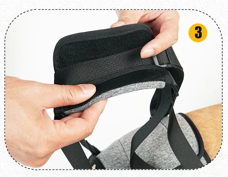 <p style="font-weight: 400;">Ce harnais pour chien handicapé train arrière, vous permet d’offrir à votre canin un soutien confortable et professionnel !</p> <p style="font-weight: 400;"><span style="font-weight: 400;"> Que ce soit pour les chiens âgés, blessés, en surpoids ou en rééducation post-opératoire, son design de support arrière réduit la tension sur les articulations, procurant un pur bonheur ! </span> [cg_accordion title="Matériau"] Polyester + Caoutchouc SBR [/cg_accordion] [cg_accordion title="Avantage"]</p> <ul style="font-weight: 400;"> <li>Ce harnais chien d’assistance, parfait pour les canins handicapés, blessés, âgés, en surpoids ou en rééducation post-opératoire, facilite leurs déplacements</li> <li>Design professionnel réduit la pression sur les articulations et répartit le poids uniformément, prévenant les maux de dos</li> <li>Polyvalent pour une aide à la marche, aux montées d’escaliers et de voiture</li> <li>Combinaison de polyester et SBR crée un confort optimal et une robustesse durable</li> <li>Doté d’un renfoncement pour la défécation et d’un velcro ajustable, il offre une praticité ultime lors d’utilisation</li> <li>Bretelle rembourrée crée un port confortable [/cg_accordion] [custom_combined_shortcode title=" Guide de tailles" id="37758"] [cg_accordion title="Livraison"] La livraison s’effectuera dans un délai de 7 à 28 jours ouvrables dès la validation de votre commande. <span lang="FR"> </span>[/cg_accordion][cg_accordion title="Retour"] Si, pour quelque raison que ce soit, vous n'êtes pas pleinement satisfait, une demande de retour serait possible dans les 14 jours suivant la réception.[/cg_accordion]</li> </ul>