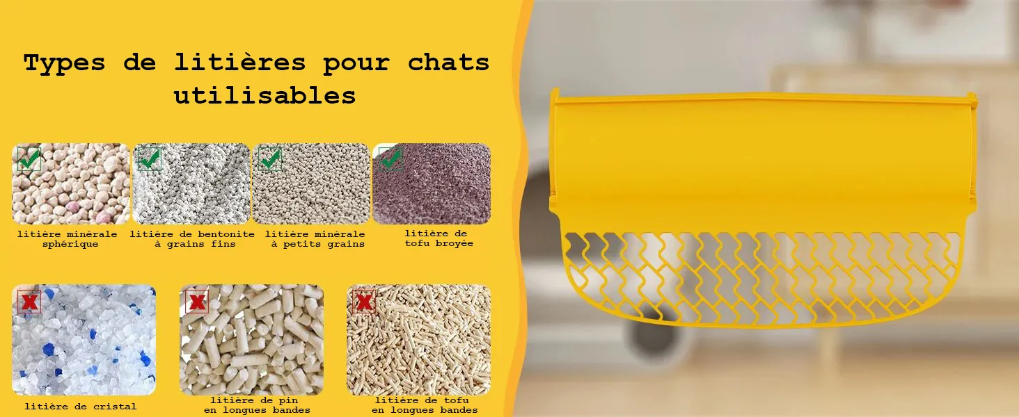 <p style="font-weight: 400;">Il s’agit d’une litière chat autonettoyante qui offre à votre félin un espace propre et hygiénique pour ses besoins ! </p> <p style="font-weight: 400;"><span style="font-weight: 400;"> Que ce soit pour un chiot, un grand Maine Coon ou un foyer multi-chat, la grande capacité avec capteurs intelligents crée un cocon tranquille, paisible et sain, procurant le pur bonheur quotidien ! </span> [cg_accordion title="Matériau"] Plastique [/cg_accordion] [cg_accordion title="Avantage"]</p> <ul style="font-weight: 400;"> <li>Cette litière automatique chat, avec écran LED affichant 6 données clés, offre différents modes de nettoyage pour faciliter l’adaptation de votre félin </li> <li>Contrôlable via application smartphone (disponible en plusieurs langues, y compris le français) </li> <li>Détection infrarouge à 120°, capteurs de pression et de mouvement anti-pincement assurant une sécurité optimale, permettant d’une arrête automatique quand votre félin soit proche pour éviter les accidents </li> <li>4 capteurs de poids fournissent des mises à jour en temps réel sur la fréquence, le calendrier et le poids des déjections pour un suivi précis de la santé </li> <li>65L d’espace pourra accueillir jusqu’à 3 chats </li> <li>Fonctionnement à 35 dB respecte la sensibilité auditive du félin </li> <li>Autonomie avec poubelle de 9L pour utilisation jusqu’à 15 jours (un chat) </li> <li>Facile à assembler, démonter et nettoyer [/cg_accordion] [custom_combined_shortcode title=" Guide de tailles" id="37748"] [cg_accordion title="Livraison"] La livraison s’effectuera dans un délai de 7 à 28 jours ouvrables dès la validation de votre commande. <span lang="FR"> </span>[/cg_accordion][cg_accordion title="Retour"] Si, pour quelque raison que ce soit, vous n'êtes pas pleinement satisfait, une demande de retour serait possible dans les 14 jours suivant la réception.[/cg_accordion]</li> </ul>