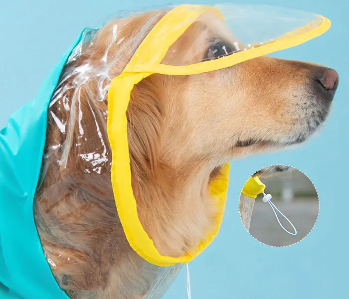 <p style="font-weight: 400;">Cet imperméable grand chien, vous permet de donner à votre canin une protection globale contre les intempéries ! </p> <p style="font-weight: 400;"><span style="font-weight: 400;"> Que ce soit pour les balades sous la pluie, une virée au marché par temps venteux ou lors des randonnées, votre chien sera soigneusement protégé de l’humidité et du sable mouillé, tout en empêchant de ramener de la boue et de la saleté à la maison ! </span> [cg_accordion title="Matériau"] Polyester + Tissu Maillé [/cg_accordion] [cg_accordion title="Avantage"]</p> <ul style="font-weight: 400;"> <li>Cet imperméable pour chien crée un look mignon à votre canin, attirant donc plein d’affection et d’attention de tous </li> <li>Polyvalent pour les promenades sous la pluie et les sorties dans intempéries </li> <li>Body avec capuche, manches longues et enveloppe amovible de queue crée une protection optimale contre l’humidité et la saleté </li> <li>Design coupe-vent avec bande réfléchissante garantit une praticité et une sécurité, même dans l’obscurité </li> <li>Doté d’une partie réservée pour attacher une laisse </li> <li>Boutons pressions permettent une mise facile [/cg_accordion] [custom_combined_shortcode title=" Guide de tailles" id="37611"] [cg_accordion title="Livraison"] La livraison s’effectuera dans un délai de 7 à 28 jours ouvrables dès la validation de votre commande. <span lang="FR"> </span>[/cg_accordion][cg_accordion title="Retour"] Si, pour quelque raison que ce soit, vous n'êtes pas pleinement satisfait, une demande de retour serait possible dans les 14 jours suivant la réception.[/cg_accordion]</li> </ul>