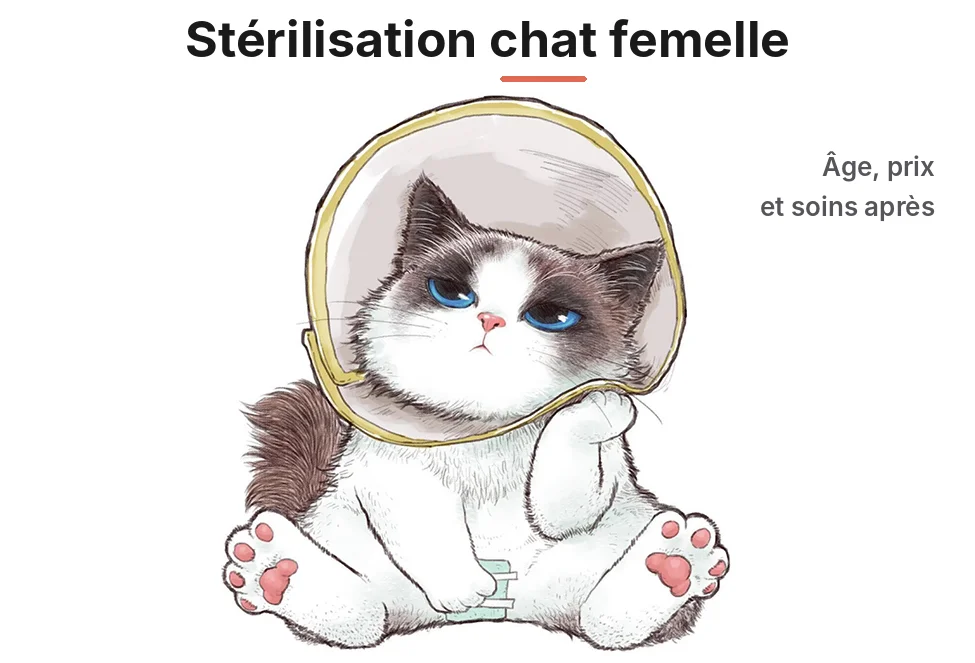 Guide Pratique Avant & Après Stérilisation Chat Stérilisation chat femelle : âge, prix et soins après