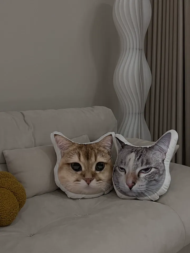 Coussin Chat Personnalisé à Posture Unique 3D photo review