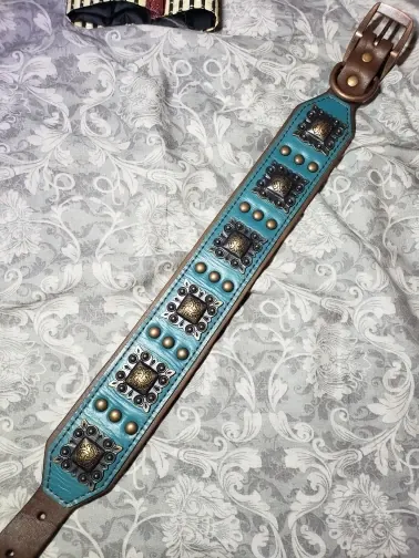 Collier Cuir Chien Bohème photo review