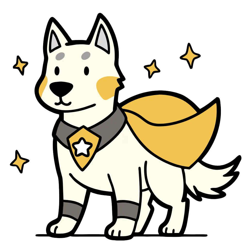 un chien super