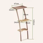 Dimensions de l’arbre à chat en forme d’escalier en bois Dimensions de l’arbre à chat en forme d’escalier en bois