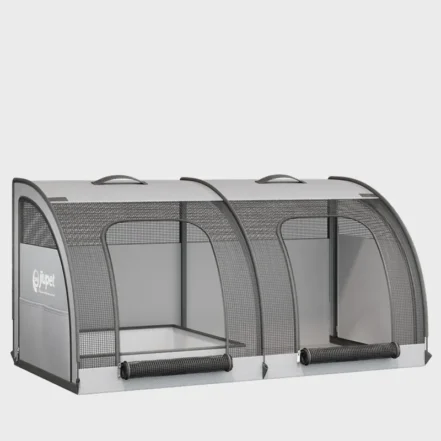 Caisse de transport 2-en-1 pour voiture et voyage, robuste et ventilée pour la sécurité maximale du chien