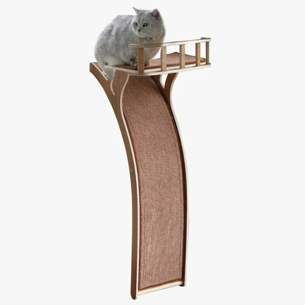 Arbre à chat mural fenêtre avec plateforme d'observation