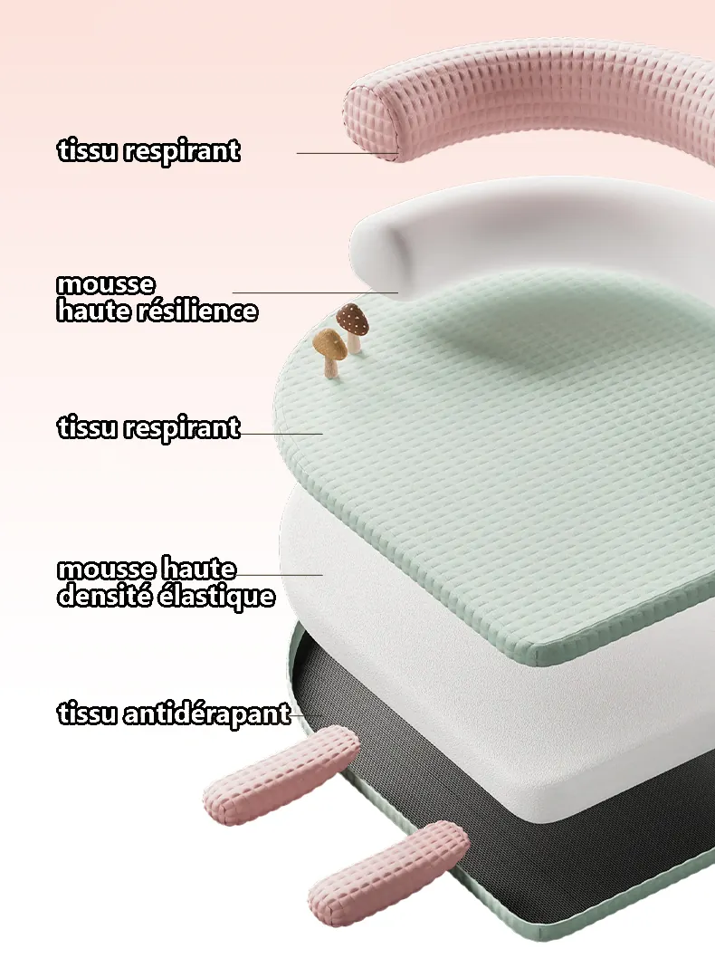 Coussin pour chien mignon en tissu imperméable respirant et mousse haute élasticité