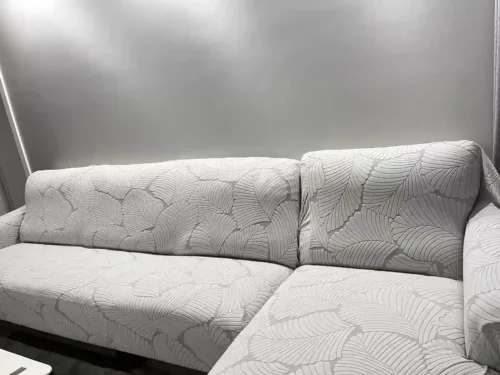 Click to view full screen Housse Canapé Extensible CARVED - Protection Anti-Griffes photo review