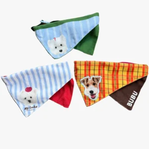 Bandana personnalisé pour chien avec photo et prénom