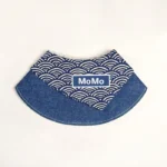 Bandana Personnalisable pour Chien - Style Japonais bleu