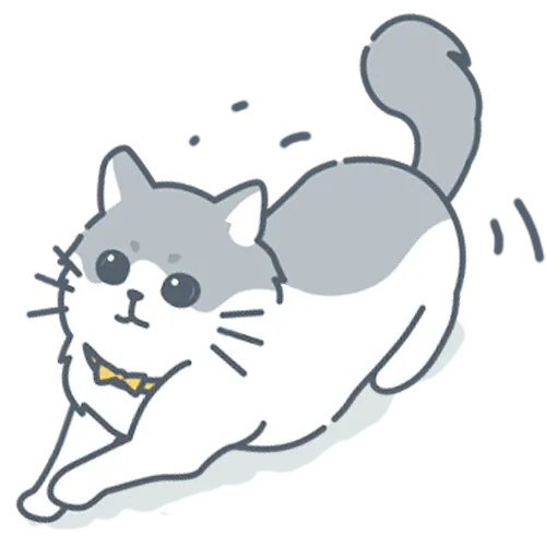 Chat en position accroupie prêt à bondir sur sa cible en mode chasse