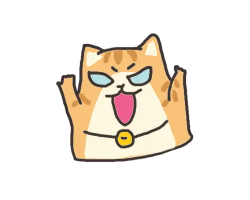 Chat feulant montrant avertissement et menace défensive