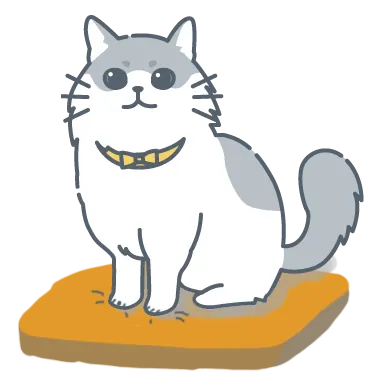 Chat pétrissant avec ses pattes avant montrant bonheur et affection