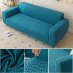 Housse Canapé Anti-Griffes Chat Extensible - Protection Lavable bleu claire