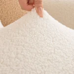 Housse Canapé Peluche Épaissie Anti-Griffure Chat - Douceur Laine tissu detail