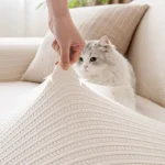 Housse-Canapé-Anti-Griffes-Granulés-Velours-Installation-Rapide-extension Housse Canapé Anti-Griffes Granulés Velours tissu extensable