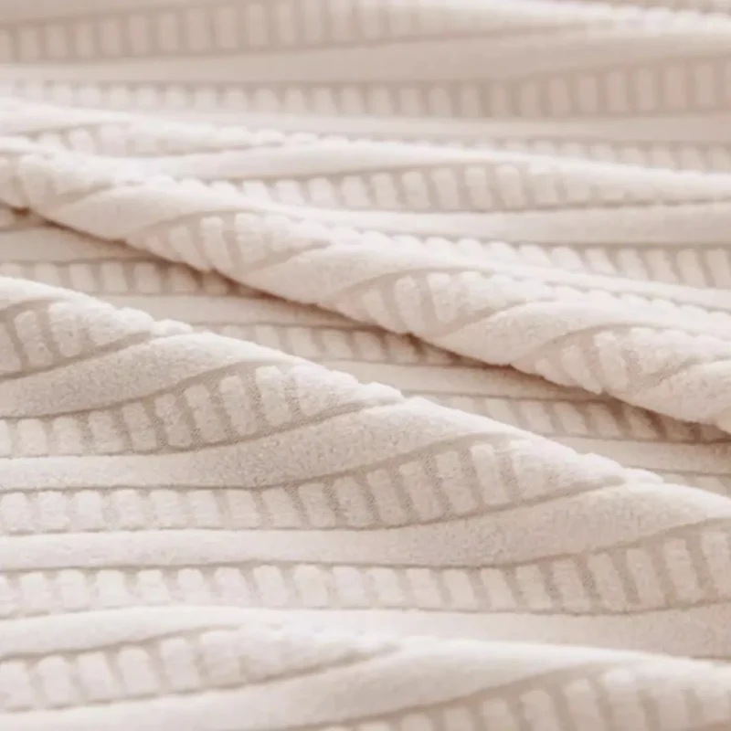 Housse Canapé Anti-Griffes Granulés Velours Installation Rapide tissu detail