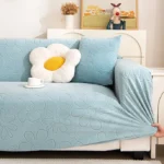 Housse Canapé Extensible Motif Floral Jacquard - Universelle 4 Saisons Anti-Griffure installer facile