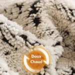 Housse-Canapé-Polaire-Anti-Griffures-Douce -Épaisse-noir-blanc-doux-chaud Housse Canapé Polaire Épaisse Anti-Griffures Chat doux chaud