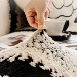 Housse-Canapé-Polaire-Anti-Griffures-Douce -Épaisse-noir-blanc-tissu Housse Canapé Polaire Épaisse Anti-Griffures Chat tissu extension