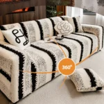 Housse-Canapé-Polaire-Anti-Griffures-Douce -chic Housse Canapé Polaire Épaisse Anti-Griffures Chat 360 protection