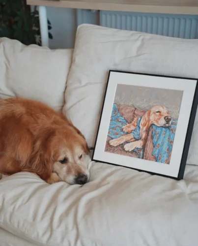 Click to view full screen Portrait Chien Dessin Personnalisé photo review