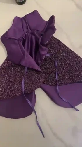 Déguisement Halloween Chat - Magicien Violet Paillettes photo review