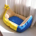 Panier-Chien-Moelleux-Réversible-Confortable-style-lune panier coussin chien moelleux design etoile chic