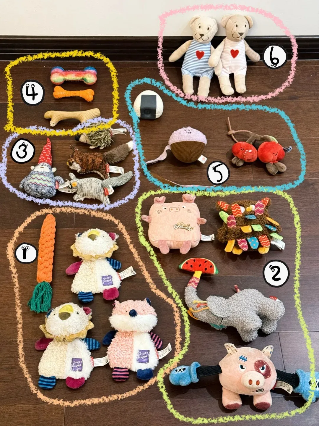 Chiot jouant doucement avec des jouets éducatifs adaptés à son âge, favorisant son développement sans surcharger ses articulations