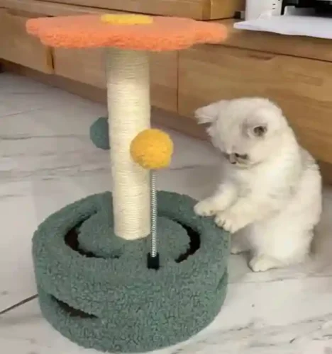 Click to view full screen Jouet & Arbre A Chat Fleur 2 en 1 photo review