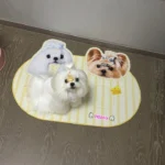 Tapis-de-Gamelle-Personnalisé-avec Photo-jaune