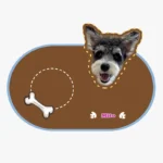 Tapis-de-Gamelle-Personnalisé-avec Photo-marron Tapis de Gamelle Personnalise avec Photo marron