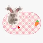 Tapis-de-Gamelle-Personnalisé-avec Photo-rouge Tapis de Gamelle Personnalise avec Photo rouge