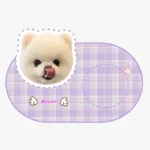 Tapis-de-Gamelle-Personnalisé-avec Photo-violet violet