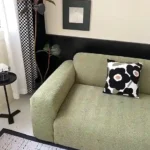 Housse de Canapé Velours Jacquard Extensible - Protection Anti-Griffure Chat 360° photo review