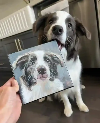 Click to view full screen Portrait Chien Dessin Personnalisé photo review