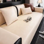 Protection-Canapé-Imperméable-100%-Style-Cuir-Vintage-Ciré-beige