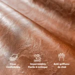 Protection-Canapé-Imperméable-100%-Style-Cuir-Vintage-Ciré-cuir-solide