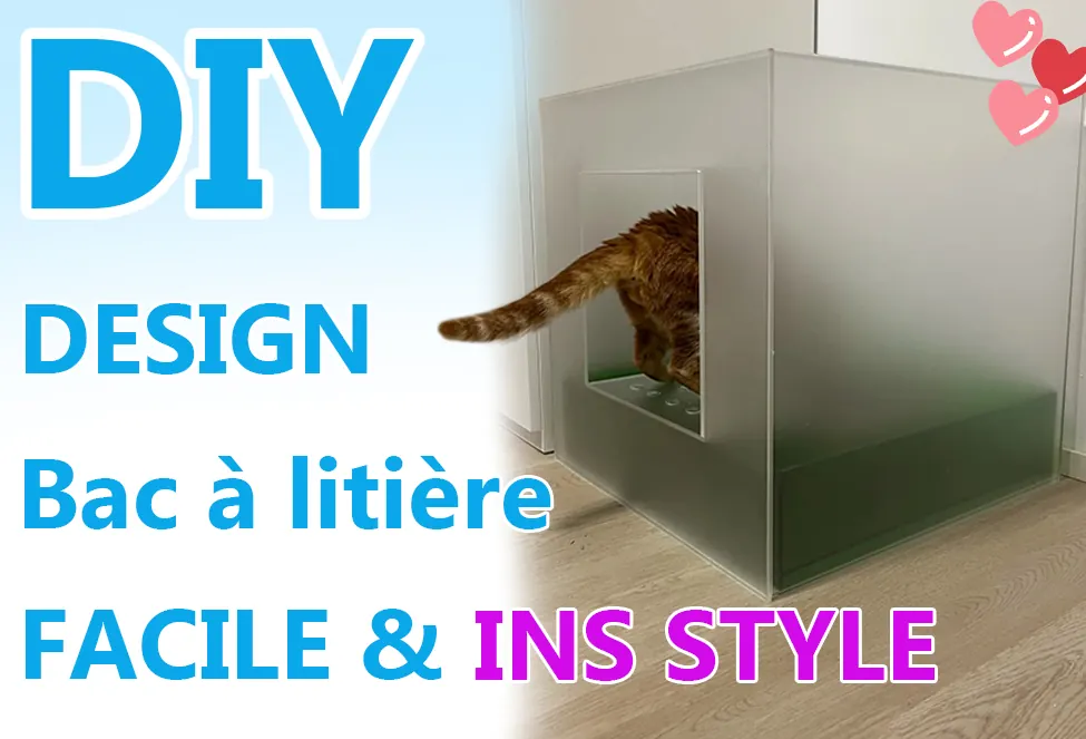 DIY : Bac à litière en acrylique dépoli — design INS