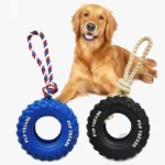Jouet-Pneu-Chien-Indestructible-Caoutchouc-Alimentaire Jouet Pneu Indestructible pour Chien — Caoutchouc Alimentaire, Résistant aux Mâcheurs Puissants