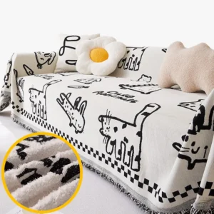 Housse Canapé Chat Anti-Griffes – Jolie, Douce & Solide