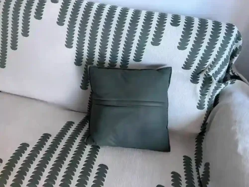 Click to view full screen Housse de Protection Canapé Anti-Griffure Chat en Chenille – Style Forêt Abstrait photo review