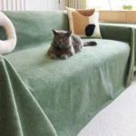 housse-canape-anti-griffes-chat-velours-vert-Déperlante-chic